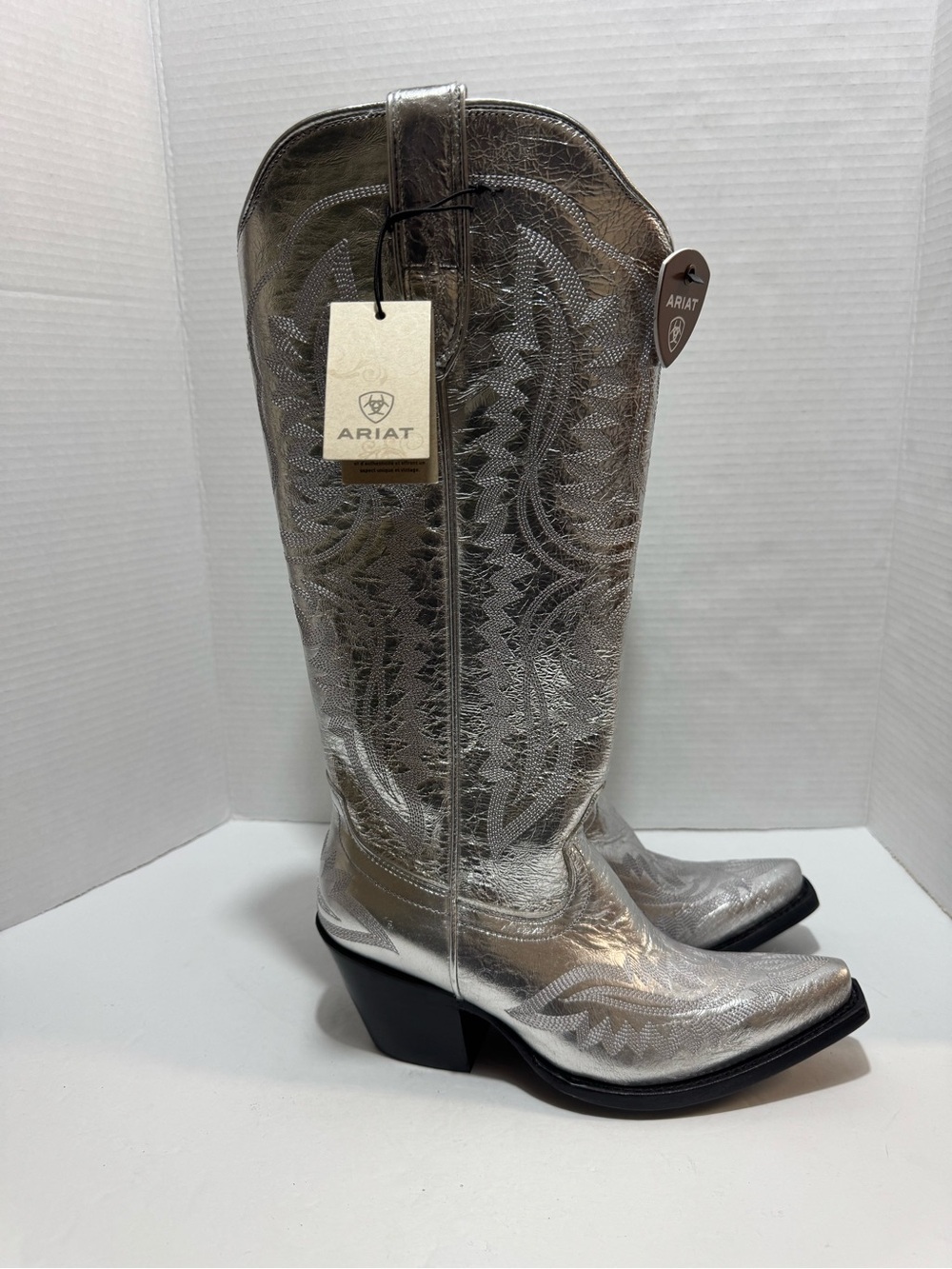 Ariat Casanova Silver Shine Women's Western Boots - Picture 4 of 15